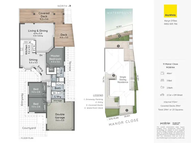 Floorplan of Homely house listing, 11 Manor Close, Robina QLD 4226