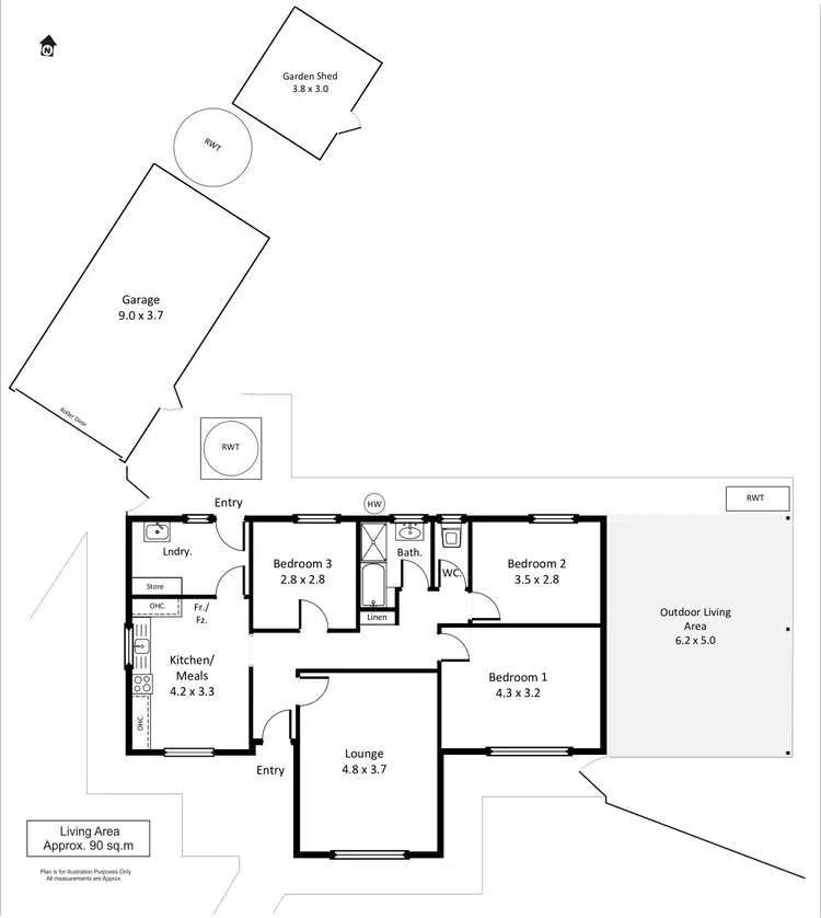 Floorplan of Homely house listing, 8 Hardwick Street, Barmera SA 5345