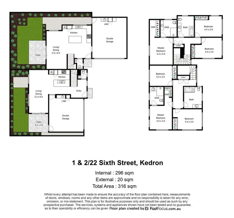 Floorplan of Homely semi-detached listing, Lot 2- 22 Sixth Avenue, Kedron QLD 4031
