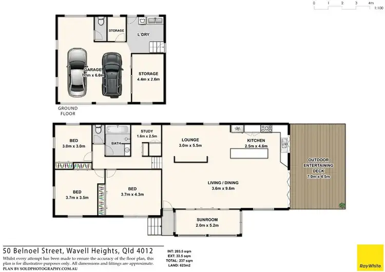 Floorplan of Homely house listing, 50 Belnoel Street, Wavell Heights QLD 4012