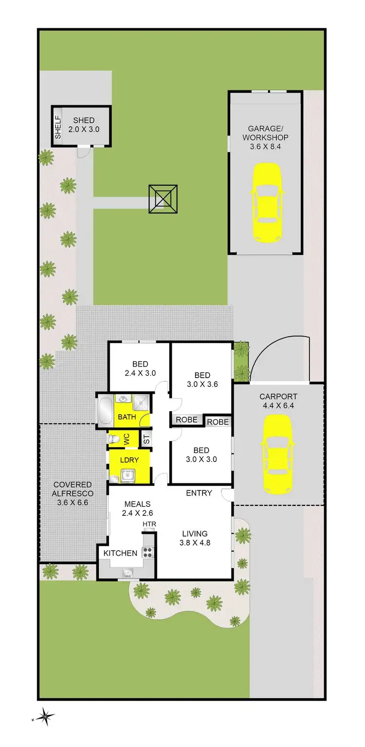 Floorplan of Homely house listing, 19 Virgillia Square, Corio VIC 3214