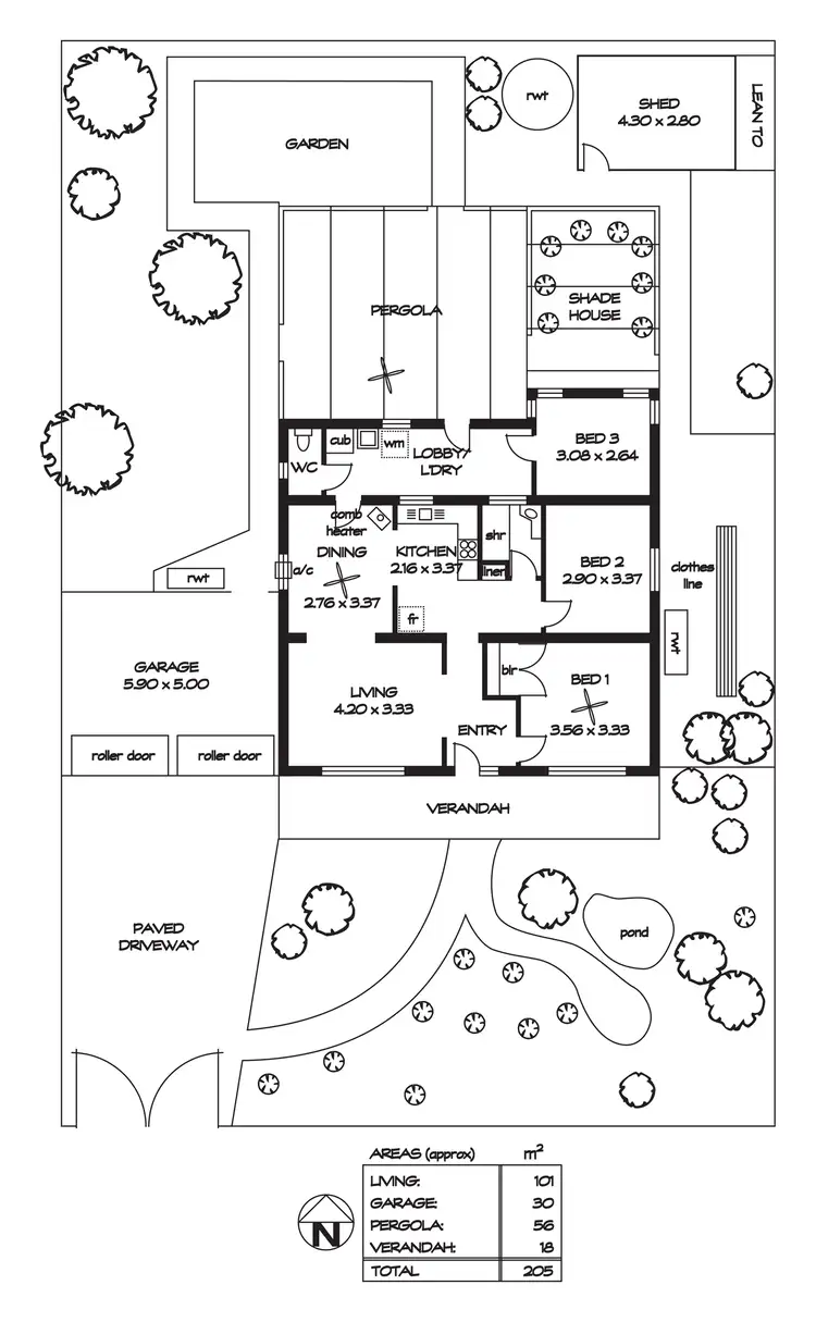 Floorplan of Homely house listing, 38 Lewis Road, Glynde SA 5070