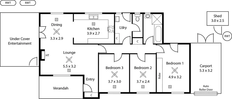 Floorplan of Homely house listing, 32 Mawson Crescent, Lockleys SA 5032