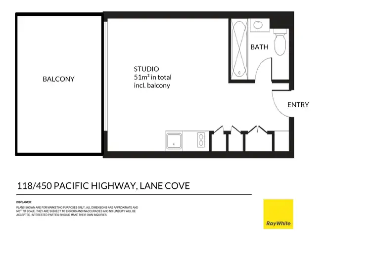 Floorplan of Homely apartment listing, 118/450 Pacific Highway, Lane Cove NSW 2066