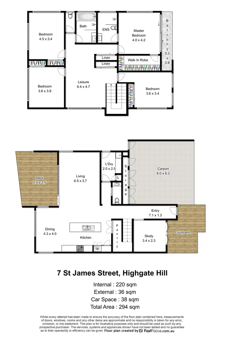 Floorplan of Homely house listing, 7 St James Street, Highgate Hill QLD 4101
