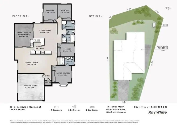 Floorplan of Homely house listing, 15 Crestridge Crescent, Oxenford QLD 4210