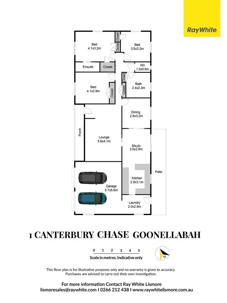 Floorplan of Homely house listing, 1 Canterbury Chase, Goonellabah NSW 2480