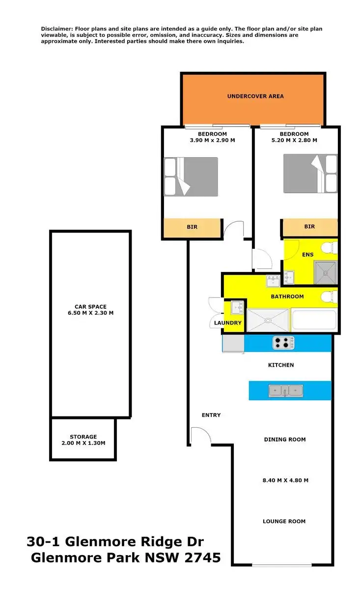 Floorplan of Homely house listing, 30/1 Glenmore Ridge Drive, Glenmore Park NSW 2745