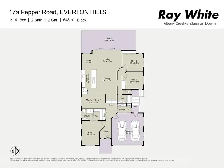 Floorplan of Homely house listing, 17a Pepper Road, Everton Hills QLD 4053