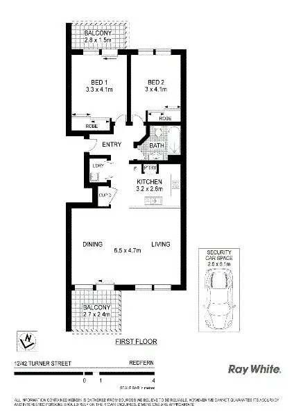 Floorplan of Homely apartment listing, 12/42-50 Turner Street, Redfern NSW 2016