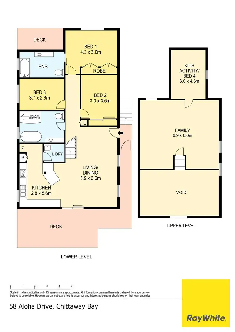 Floorplan of Homely house listing, 58 Aloha Drive, Chittaway Bay NSW 2261