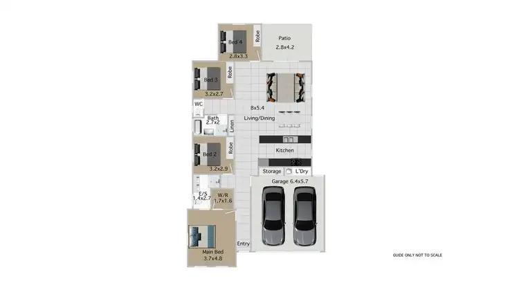 Floorplan of Homely house listing, 8 Timberlake Place, Springfield Lakes QLD 4300