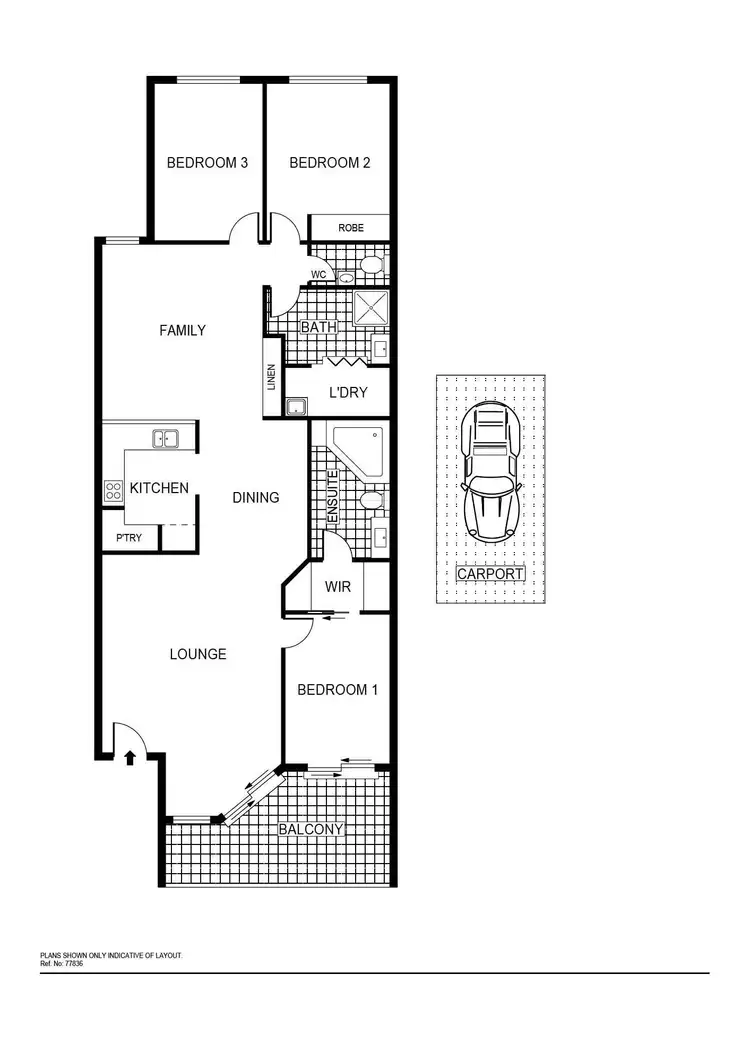 Floorplan of Homely apartment listing, 34/112 Baldwin Drive, Kaleen ACT 2617
