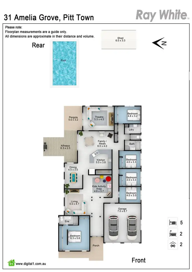 Floorplan of Homely house listing, 31 Amelia Grove, Pitt Town NSW 2756