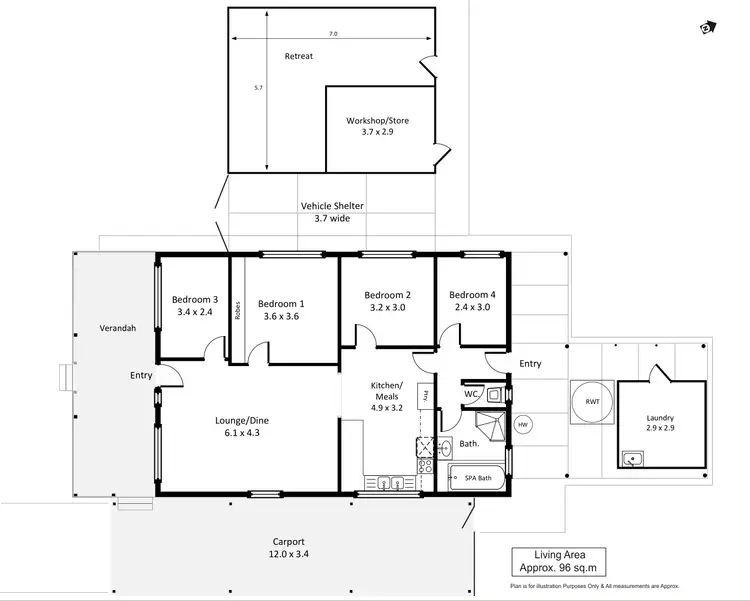 Floorplan of Homely house listing, 18 Phillips Road, Berri SA 5343