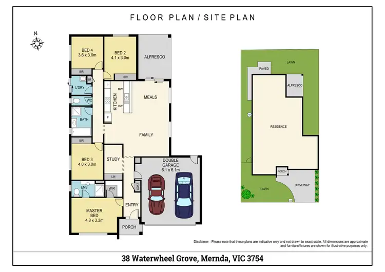Floorplan of Homely house listing, 38 Waterwheel Grove, Mernda VIC 3754