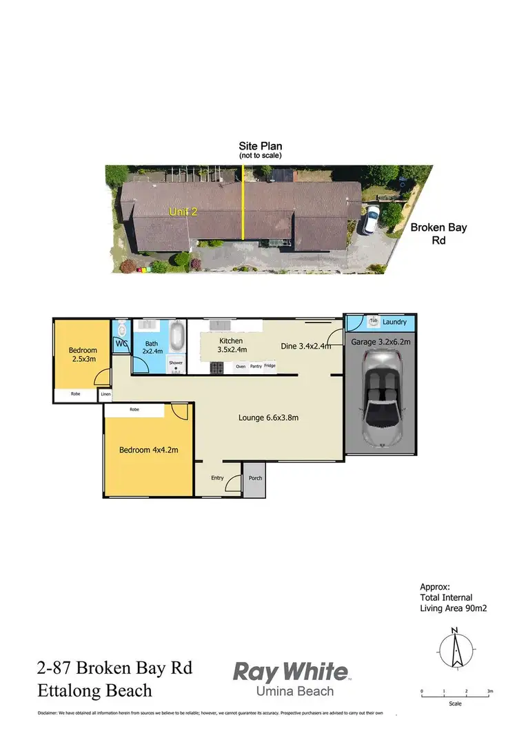 Floorplan of Homely villa listing, 2/87 Broken Bay Road, Ettalong Beach NSW 2257