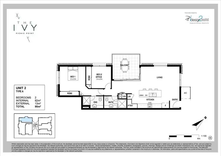 Floorplan of Homely unit listing, 2/26-28 Picnic Point Esplanade, Maroochydore QLD 4558