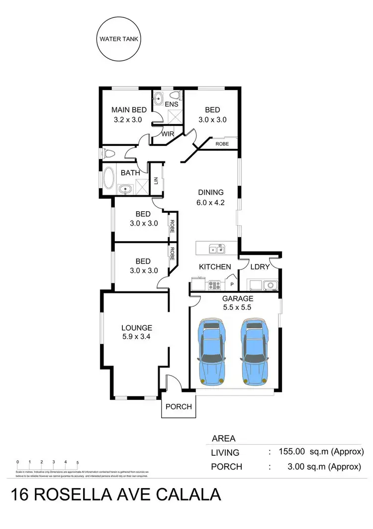Floorplan of Homely house listing, 16 Rosella Avenue, Tamworth NSW 2340