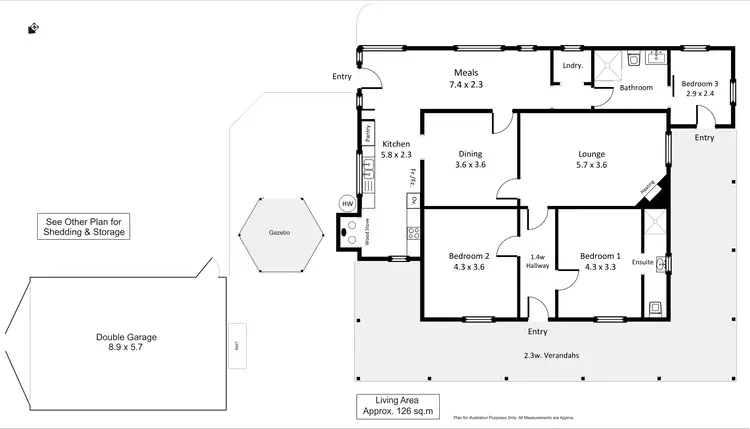 Floorplan of Homely house listing, 888 Thiele Road, Loveday SA 5345