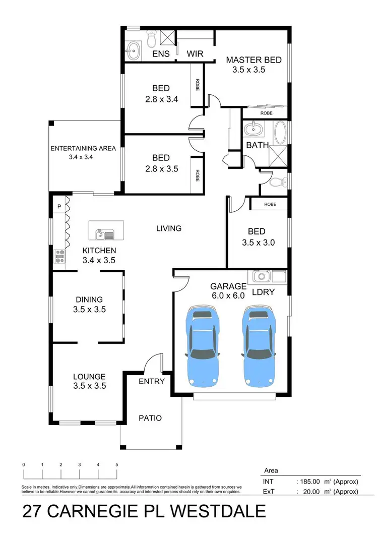 Floorplan of Homely house listing, 27 Carnegie Place, Tamworth NSW 2340