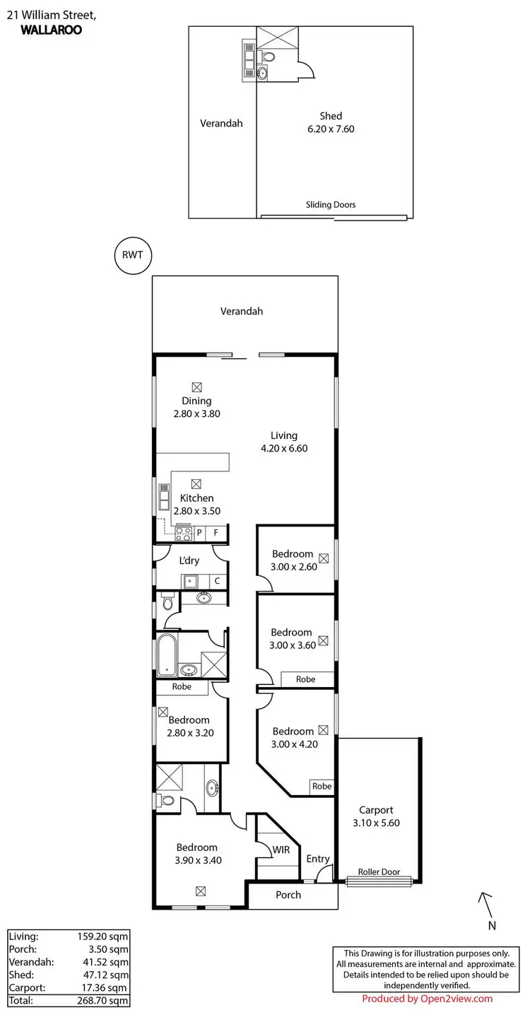 Floorplan of Homely house listing, 21 William Street, Wallaroo SA 5556