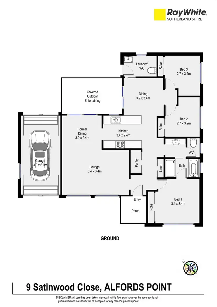 Floorplan of Homely house listing, 9 Satinwood Close, Alfords Point NSW 2234