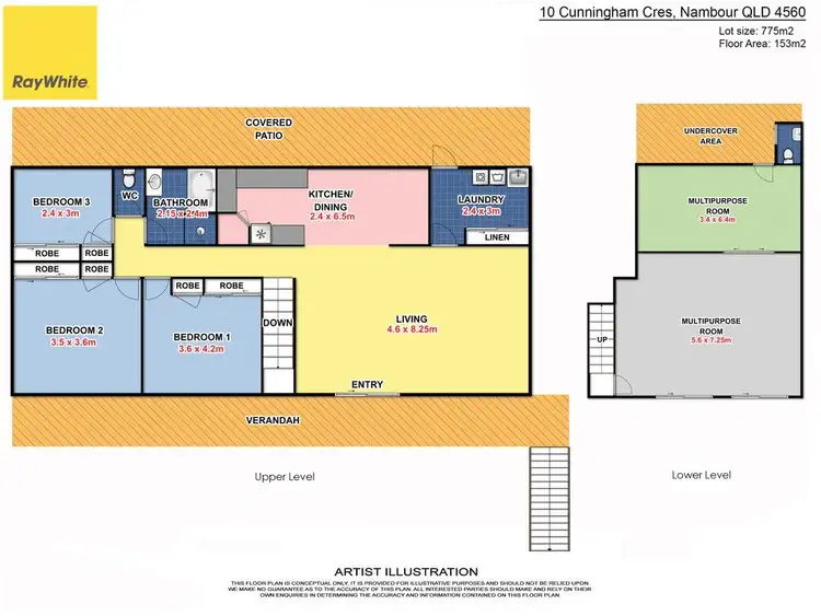 Floorplan of Homely house listing, 10 Cunningham Crescent, Nambour QLD 4560