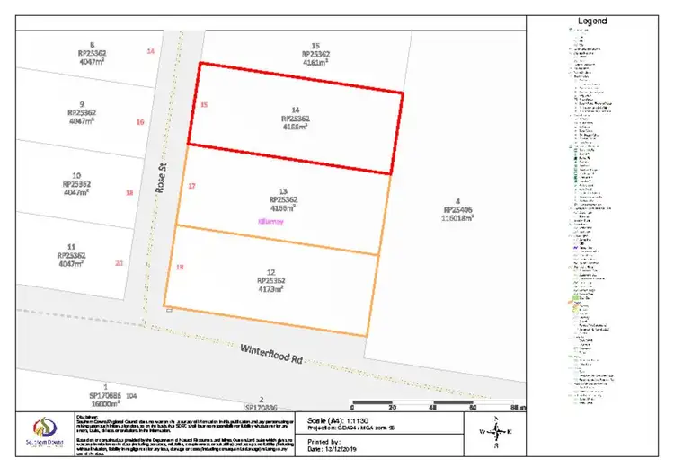 Floorplan of Homely land listing, Lots 12,13,14 Rose Street, Killarney QLD 4373