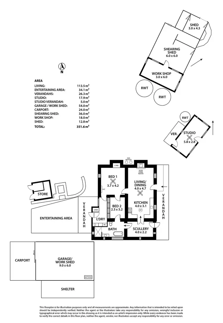 Floorplan of Homely rural property listing, 198 Proctor Road, Kanmantoo SA 5252