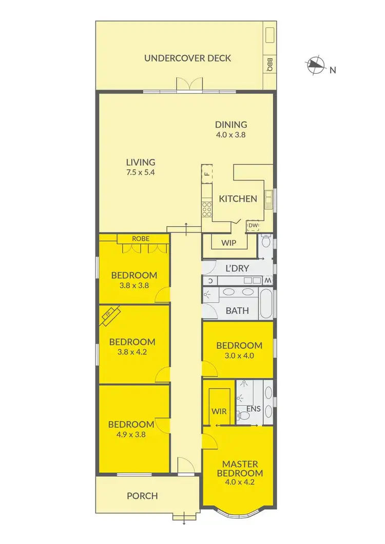 Floorplan of Homely house listing, 18 Barnet Street, Yarraville VIC 3013
