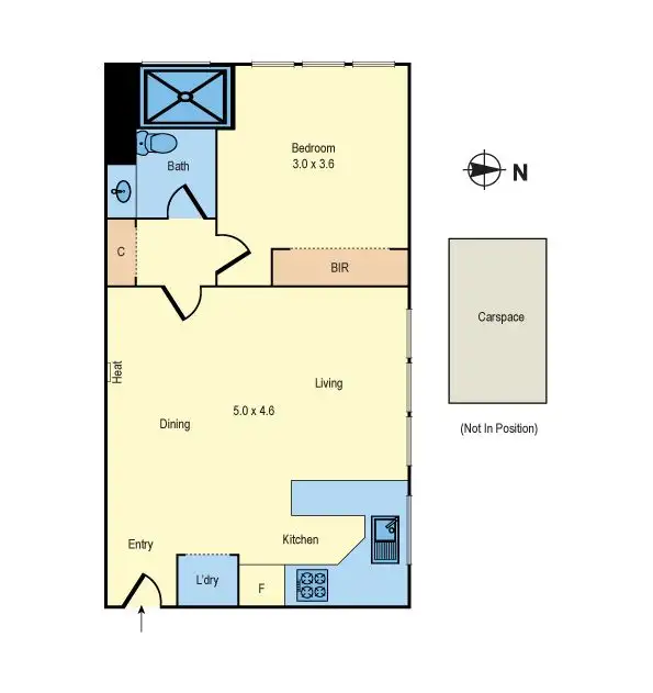 Floorplan of Homely apartment listing, 4/1 Marlton Crescent, St Kilda VIC 3182
