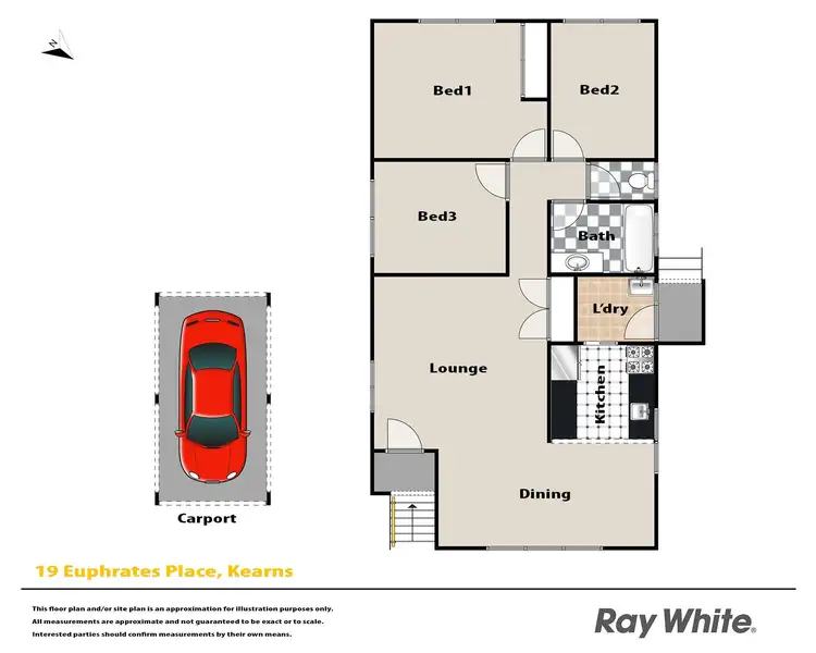 Floorplan of Homely house listing, 19 Euphrates Place, Kearns NSW 2558