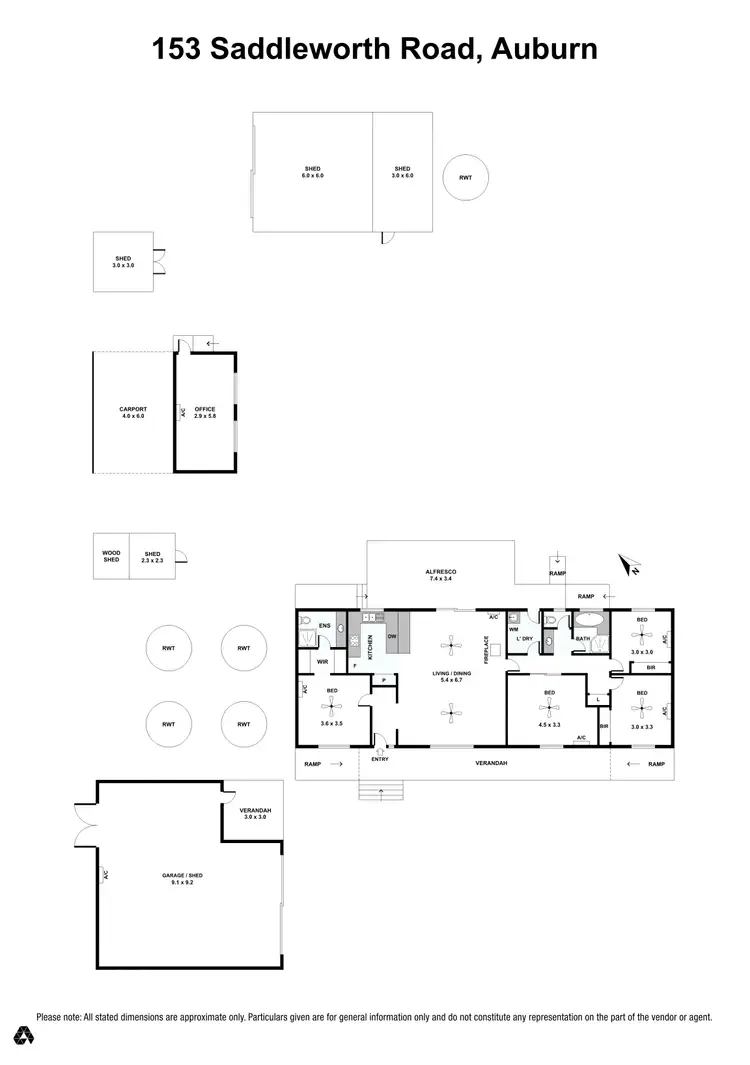 Floorplan of Homely house listing, 153 Saddleworth Road, Auburn SA 5451