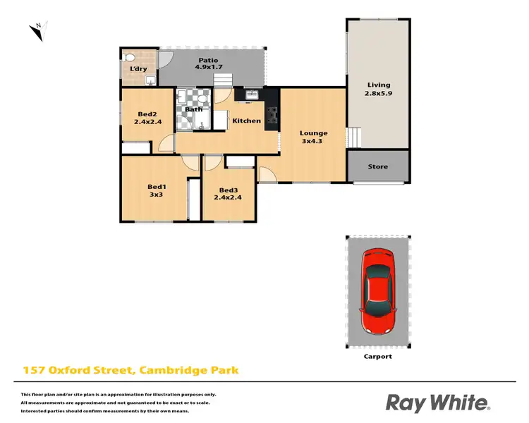 Floorplan of Homely house listing, 157 Oxford Street, Cambridge Park NSW 2747