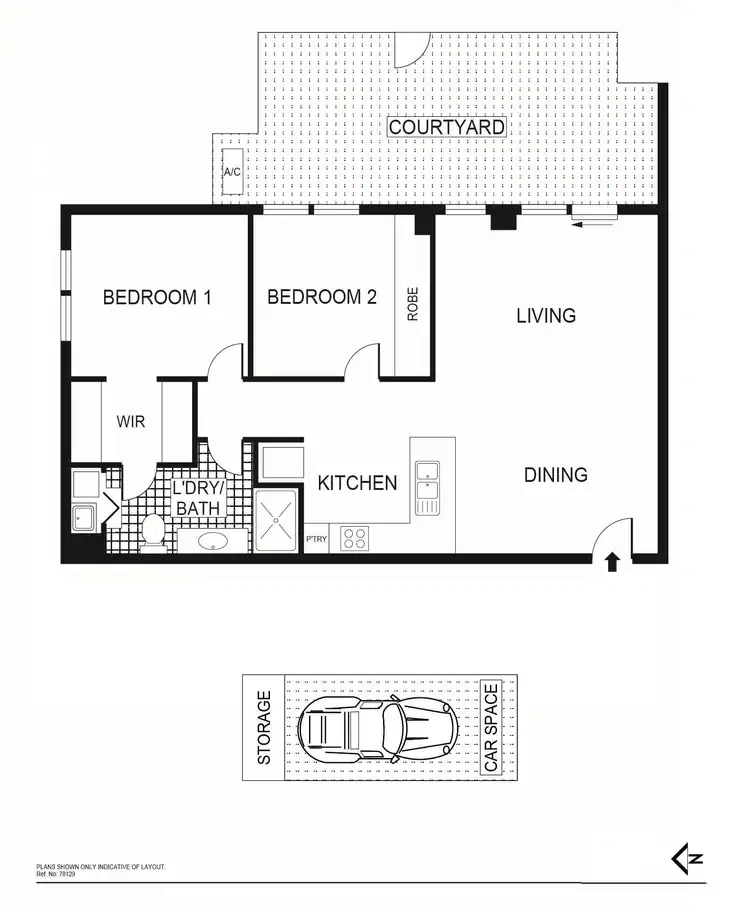 Floorplan of Homely apartment listing, 17/57 Benjamin Way, Belconnen ACT 2617