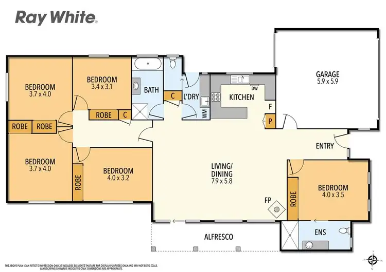 Floorplan of Homely house listing, 3 Chloe Close, Cowes VIC 3922