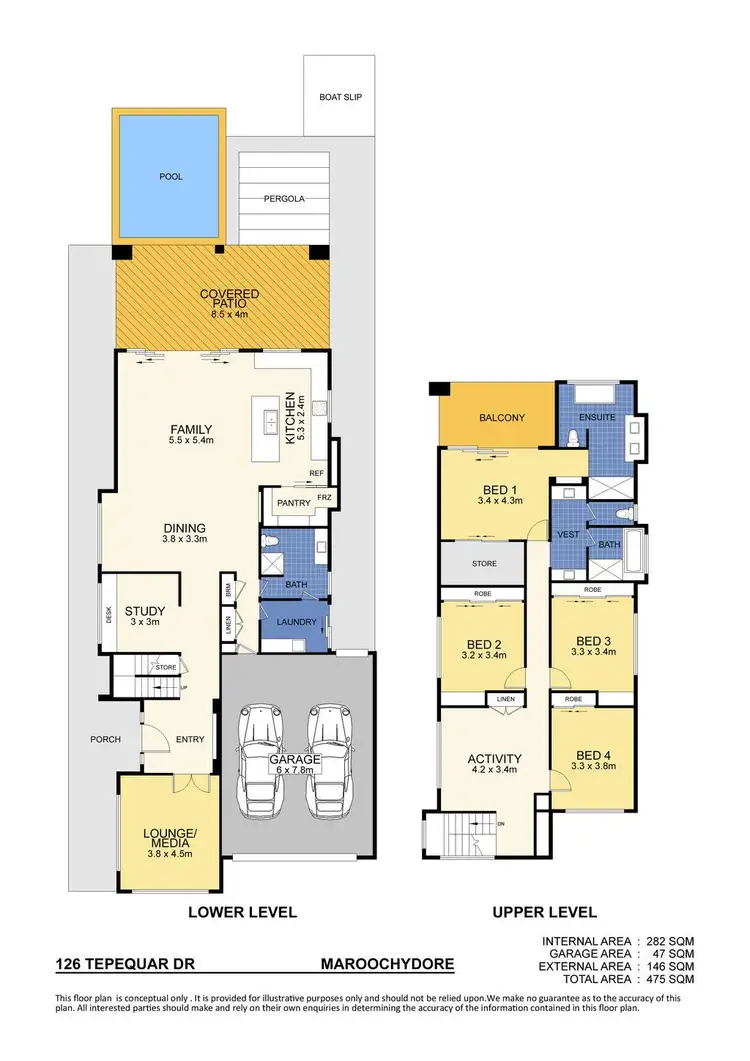 Floorplan of Homely house listing, 126 Tepequar Drive, Maroochydore QLD 4558