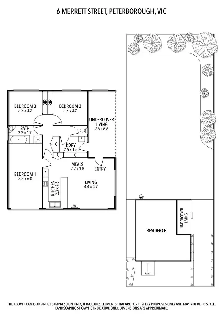 Floorplan of Homely house listing, 6 Merrett Street, Peterborough VIC 3270