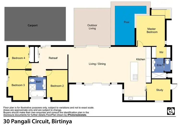 Floorplan of Homely house listing, 30 Pangali Circuit, Birtinya QLD 4575