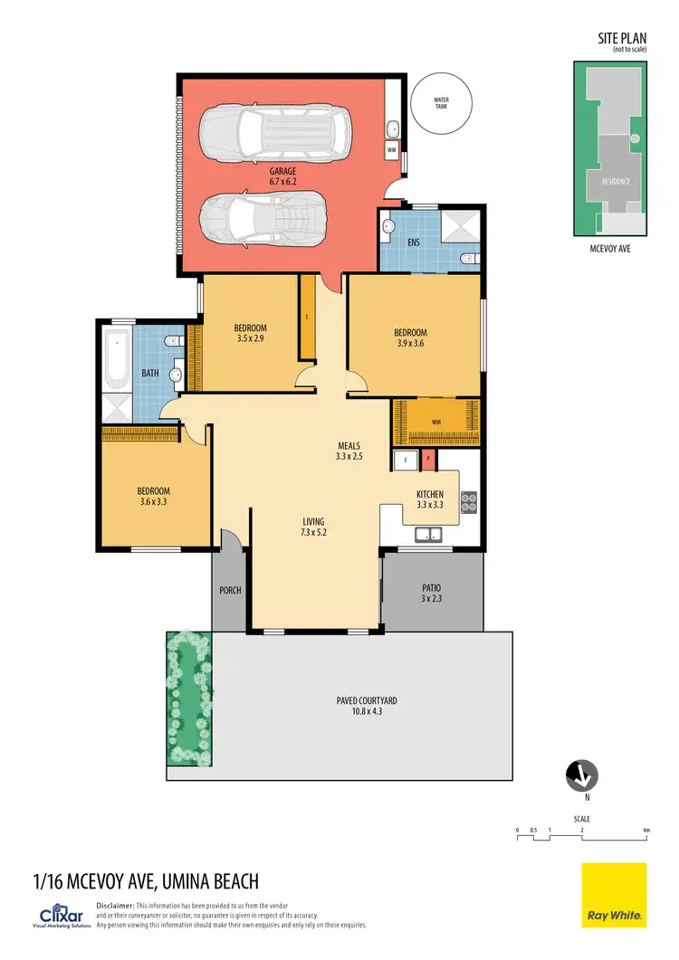 Floorplan of Homely villa listing, 1/16 McEvoy Street, Umina Beach NSW 2257