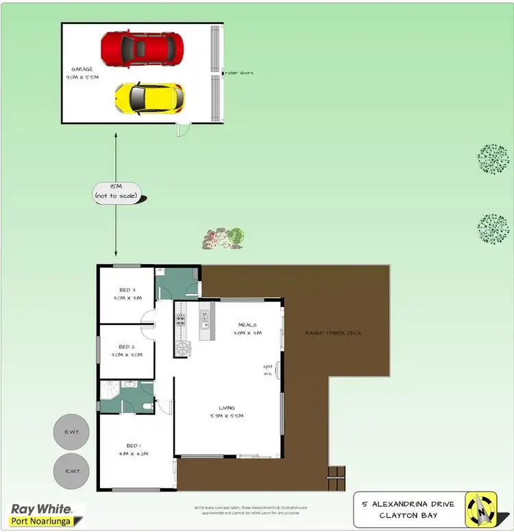 Floorplan of Homely house listing, 5 Alexandrina Drive, Clayton Bay SA 5256