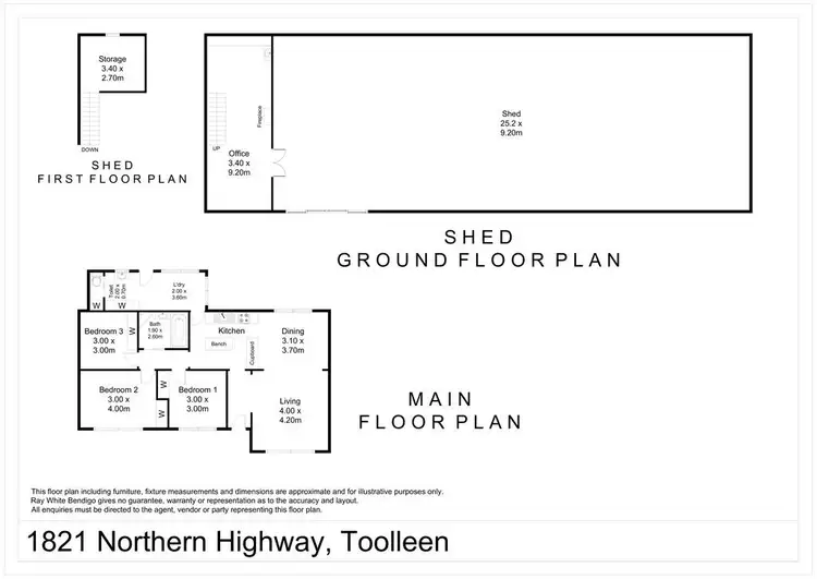 Floorplan of Homely rural property listing, 1821 Northern Highway, Toolleen VIC 3551