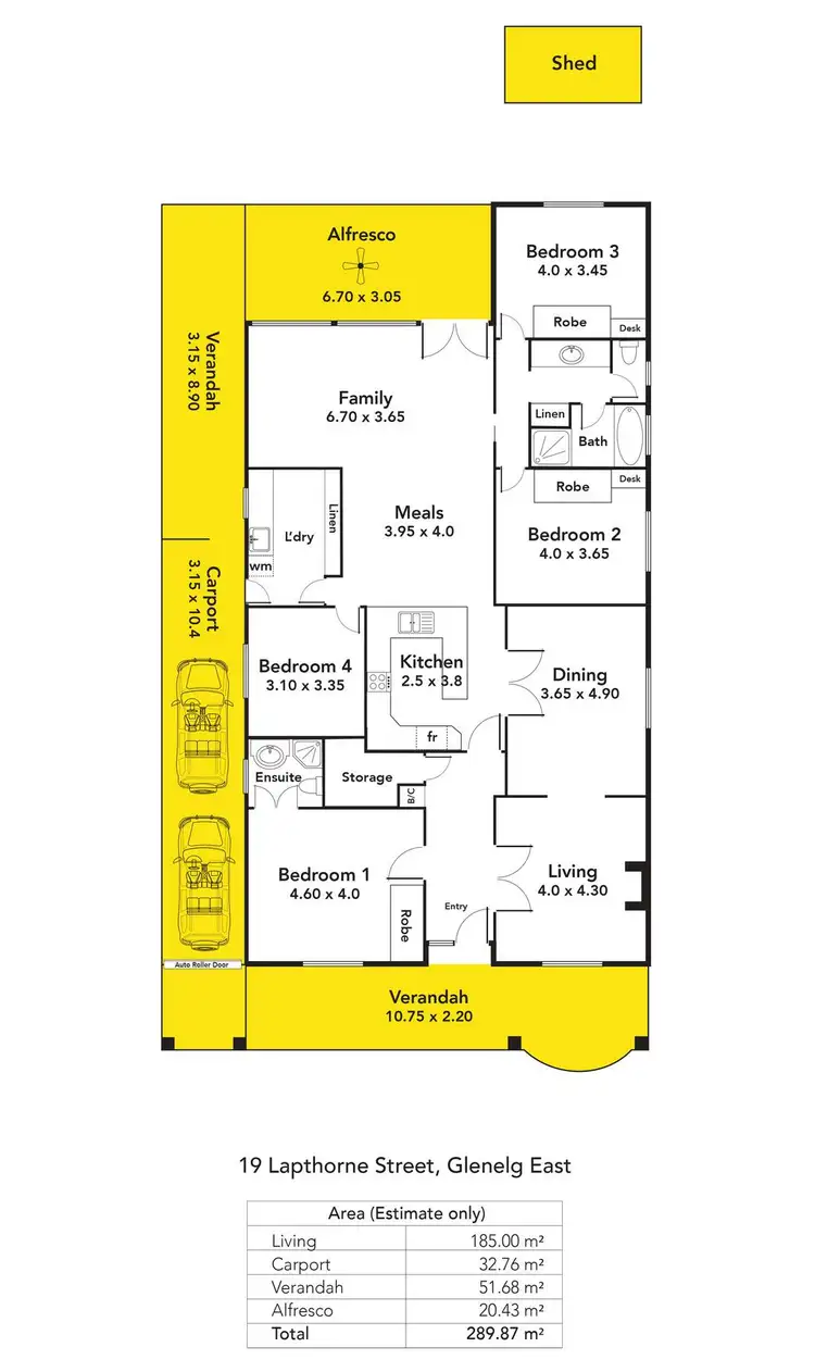 Floorplan of Homely house listing, 19 Lapthorne Street, Glenelg East SA 5045