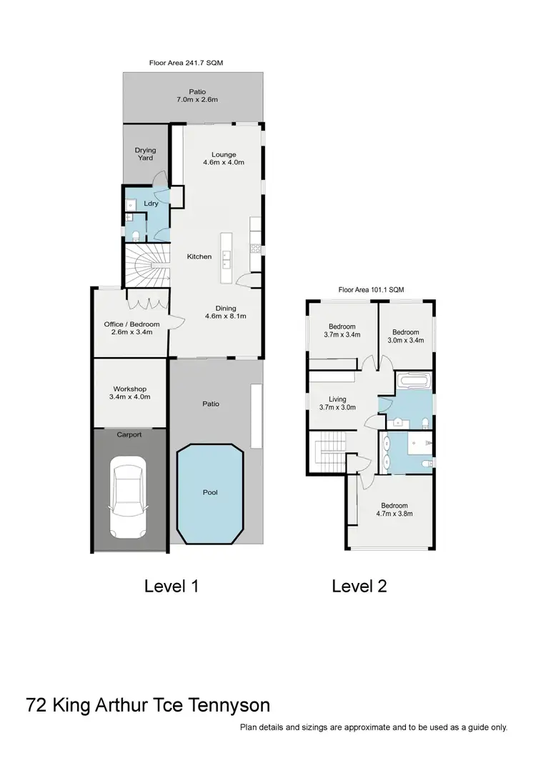 Floorplan of Homely house listing, 72 King Arthur Terrace, Tennyson QLD 4105
