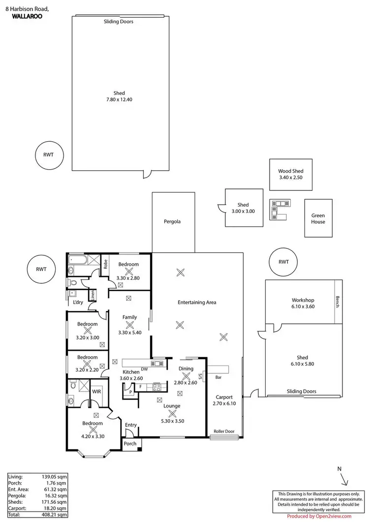 Floorplan of Homely house listing, 8 Harbison Road, Wallaroo SA 5556