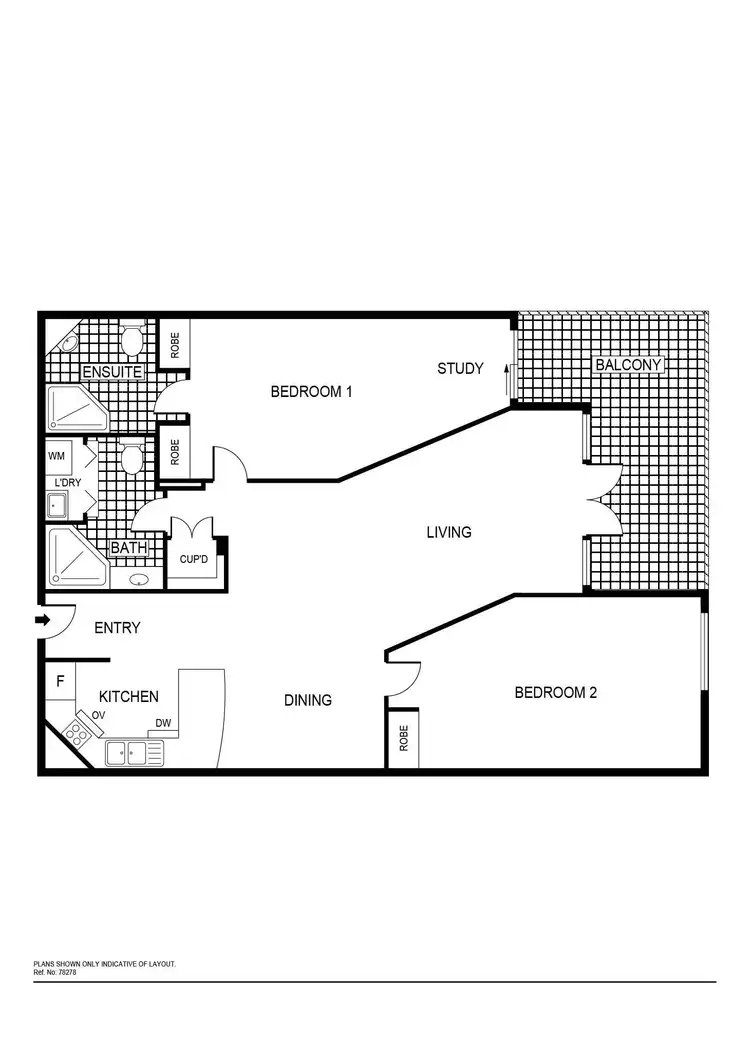 Floorplan of Homely unit listing, 64/66 Allara Street, City ACT 2601