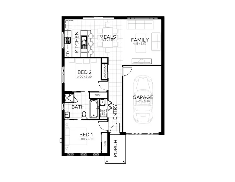 Floorplan of Homely land listing, 38A Booth Street, Golden Square VIC 3555
