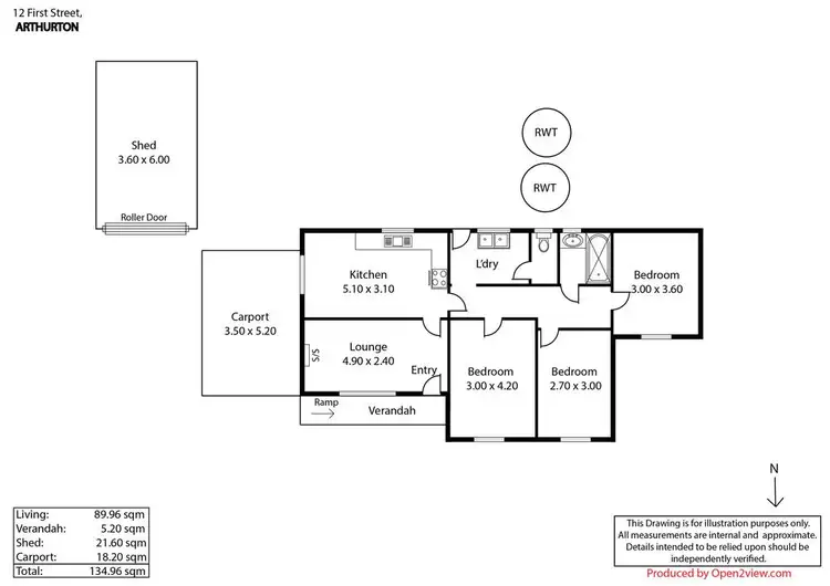 Floorplan of Homely house listing, 12 First Street, Arthurton SA 5572
