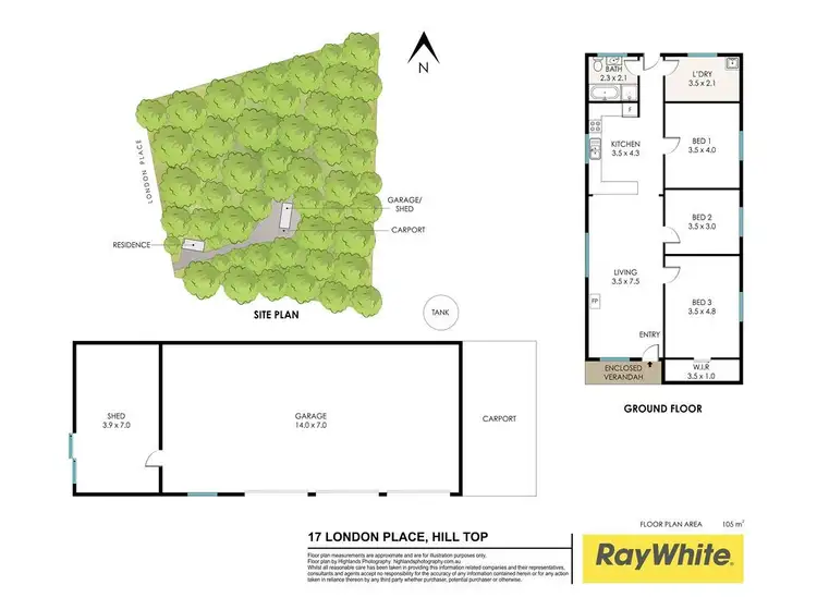 Floorplan of Homely house listing, 17 London Place, Hill Top NSW 2575